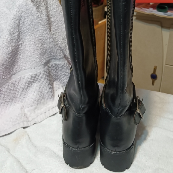 Harley Davidson women's high boots  #82015 used Sz. 7.5m - Picture 5 of 11